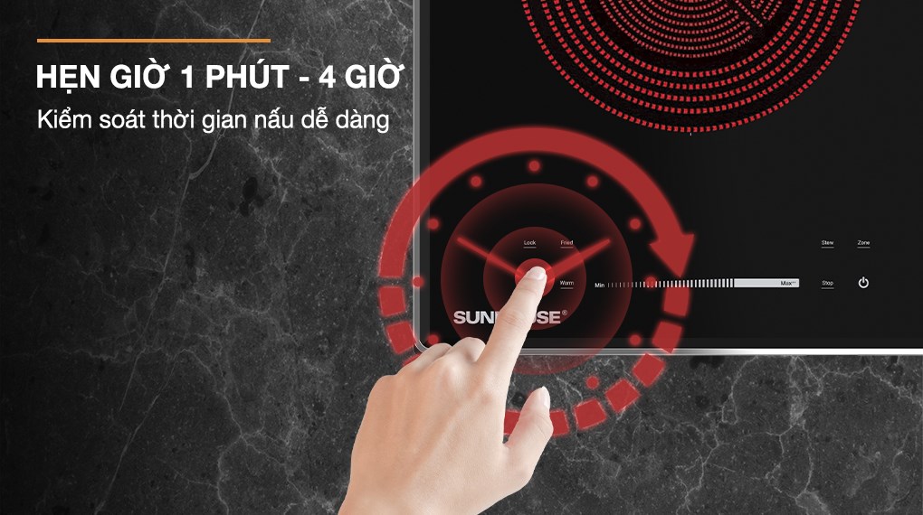 Bếp từ hồng ngoại âm Sunhouse SHB82011-MMD 4400W