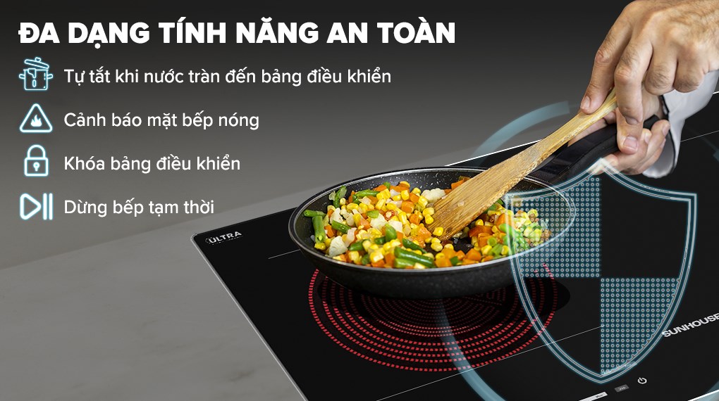 Bếp từ hồng ngoại âm Sunhouse SHB82071-VMD 4400W