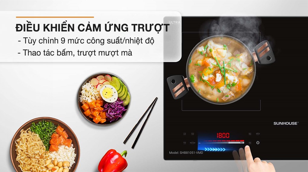 Bếp từ hồng ngoại âm Sunhouse SHB81051-VMD 4000W