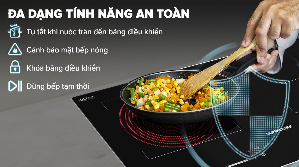 Bếp từ hồng ngoại âm Sunhouse SHB81051-VMD 4000W