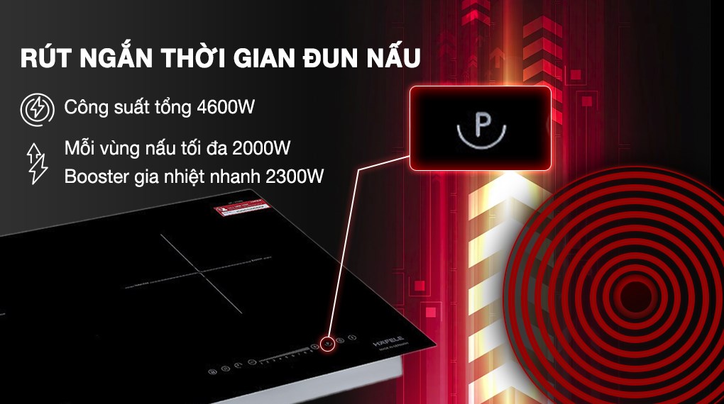 Bếp từ đôi âm Hafele HC-I7325B (533.09.979) 4600W