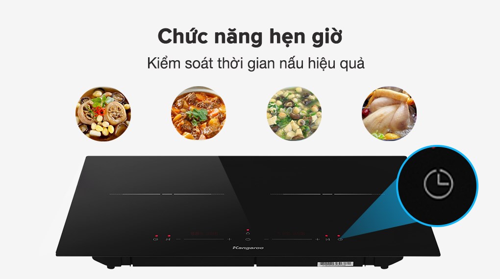 Bếp từ đôi âm Kangaroo KGIC38D1C 3800W