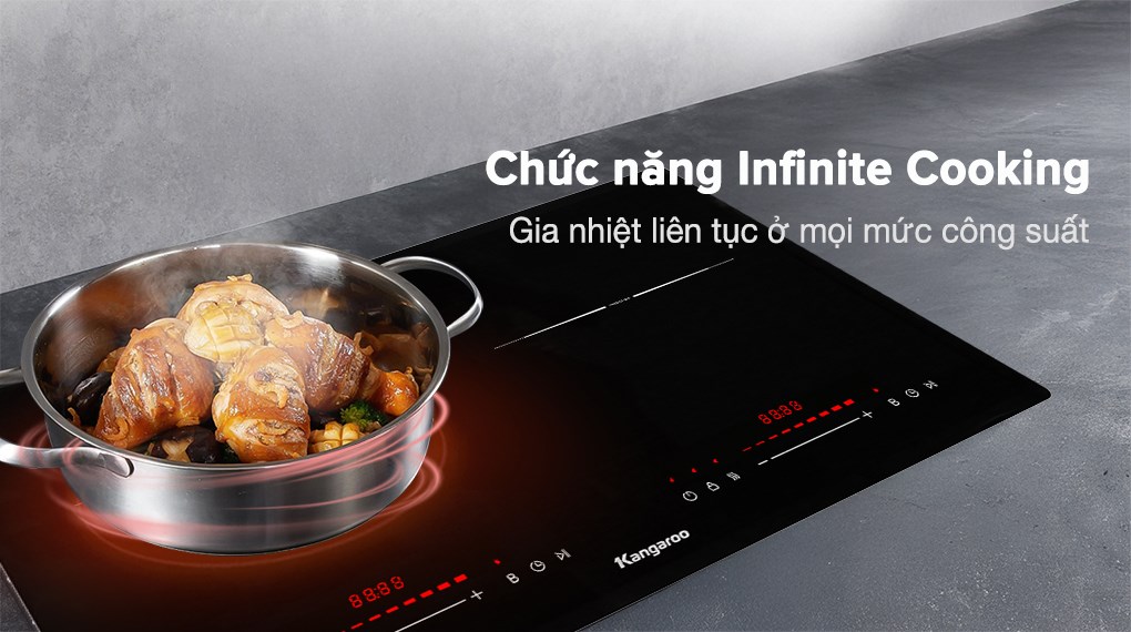 Bếp từ đôi âm Kangaroo KGIC48D1C 4800W