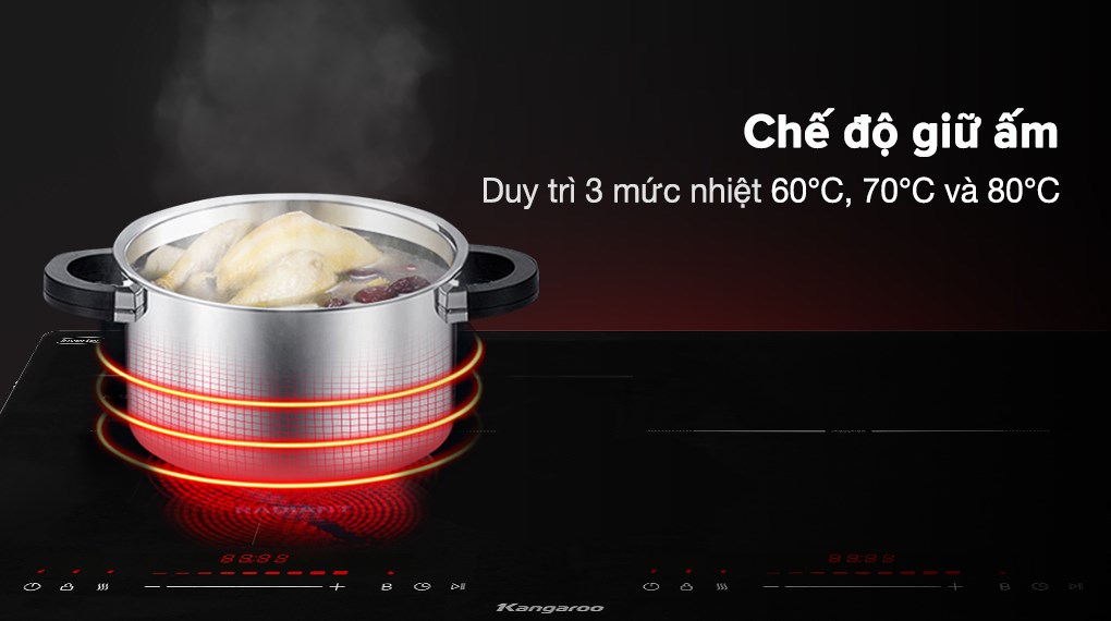 Bếp từ đôi âm Kangaroo KGIC48D1C 4800W