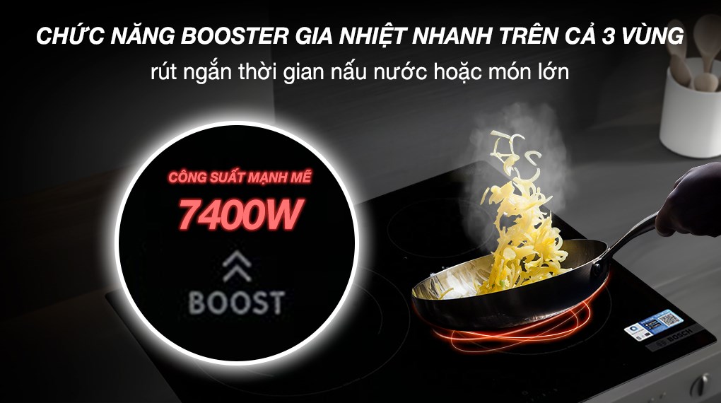 Bếp từ 3 vùng nấu âm Bosch PIJ61RHB1E 7400W