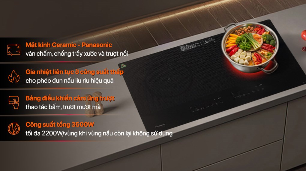 Bếp từ đôi lắp âm Panasonic KY-H1WZ70KRA