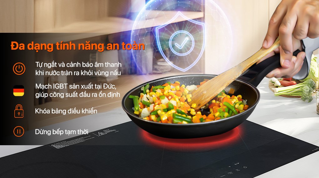 Bếp từ đôi âm Panasonic KY-H1WZ70KRA 3500W