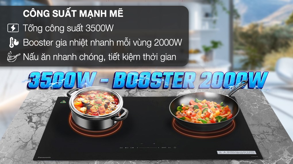 Bếp từ đôi âm Panasonic KY-R72AELYUE 3500W