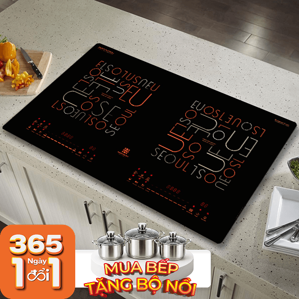 Bếp từ đôi âm Hawonkoo CEH-286 5400W