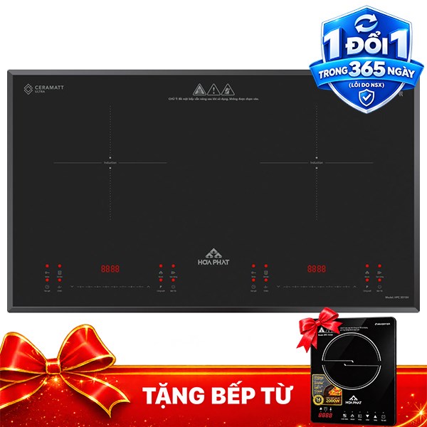 Bếp từ đôi âm Hòa Phát  4800W