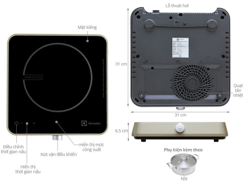 Bếp từ Electrolux ETD32D