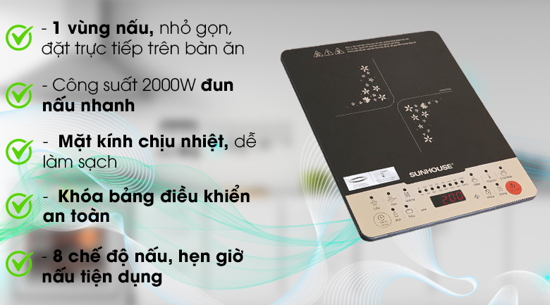 Bếp từ Sunhouse SHD 6861