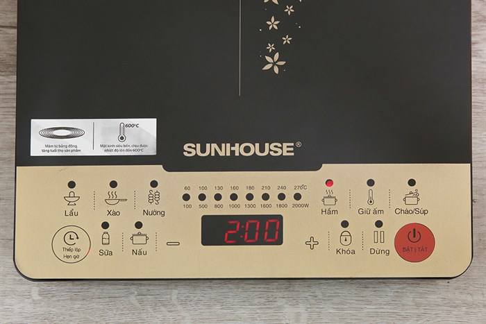Bếp từ Sunhouse SHD 6861 Màu Đen