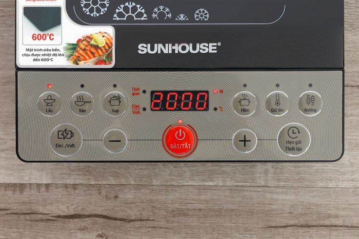 Bếp từ Sunhouse SHD 6152 Màu Đen