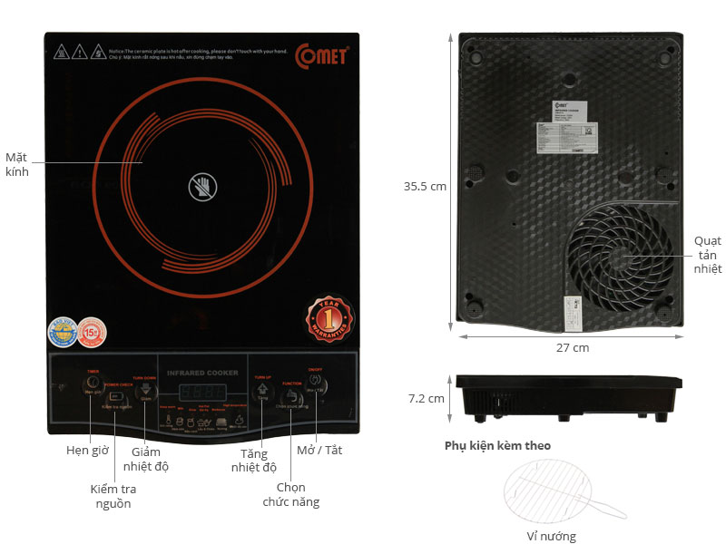 Bếp hồng ngoại Comet CM5516