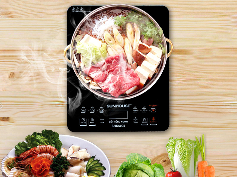 Nấu ăn dễ dàng với 5 chế độ nấu được cài đặt sẵn Nấu ăn dễ dàng với 5 chế độ nấu được cài đặt sẵn
