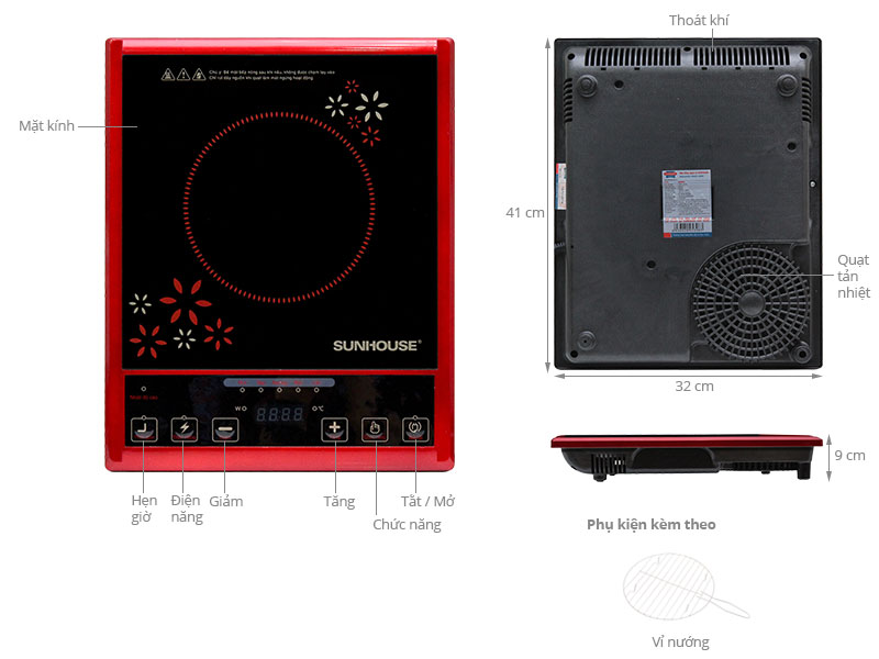 Bếp hồng ngoại Sunhouse SHD 6012