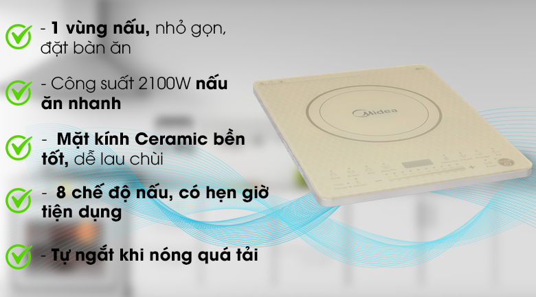 Bếp từ Midea MI-T2114DD