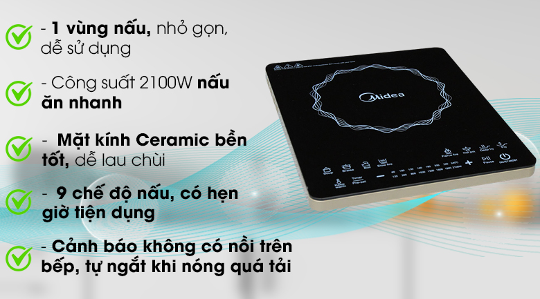 Bếp từ Midea MI-T2114DC