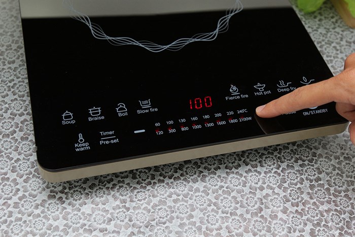 Bếp từ Midea MI-T2114DC Màu Đen