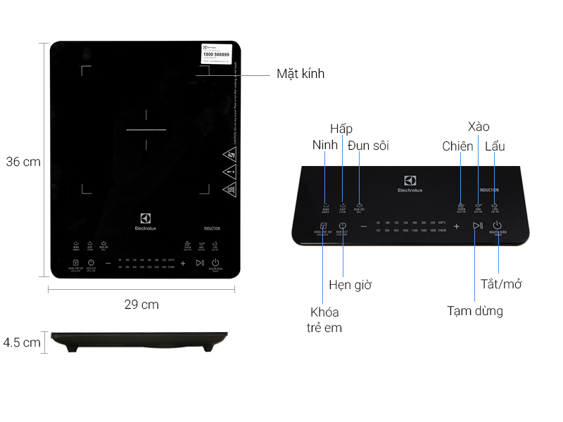 Bếp từ Electrolux ETD42SKA