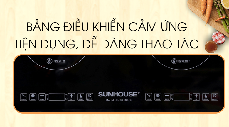 Bếp từ đôi Sunhouse SHB9108-S