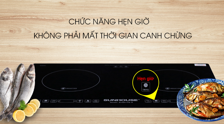 Bếp từ đôi Sunhouse SHB9108-S