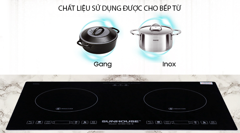 Bếp từ đôi Sunhouse SHB9108-S