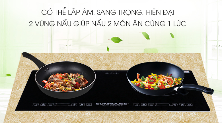 Bếp từ đôi Sunhouse SHB9108-S