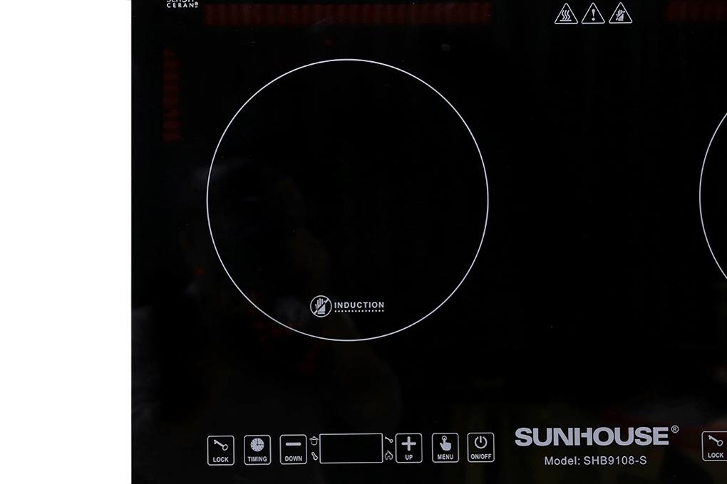 Bếp từ đôi Sunhouse SHB9108-S Màu Đen