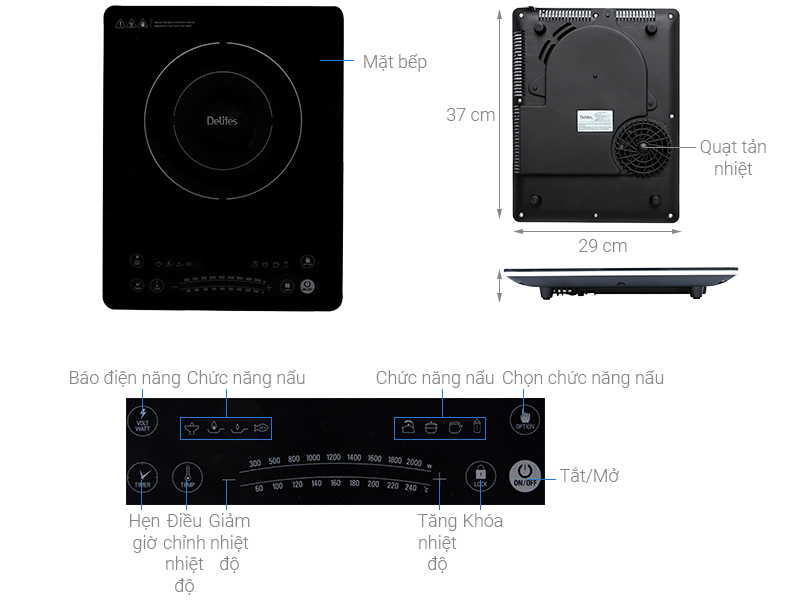 Bếp từ Delites BDT01