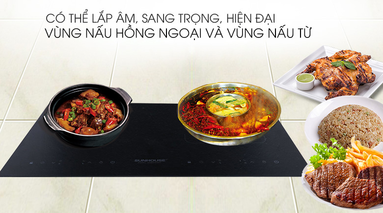 Bếp từ hồng ngoại Sunhouse SHB9104MT