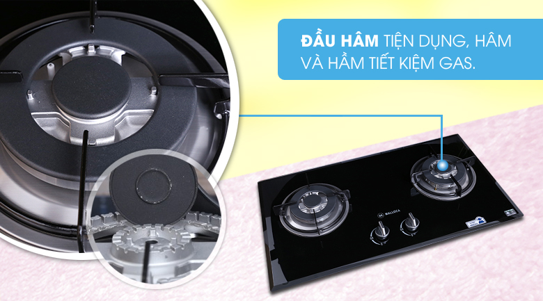 Bếp ga âm Malloca GHG 732A NEW
