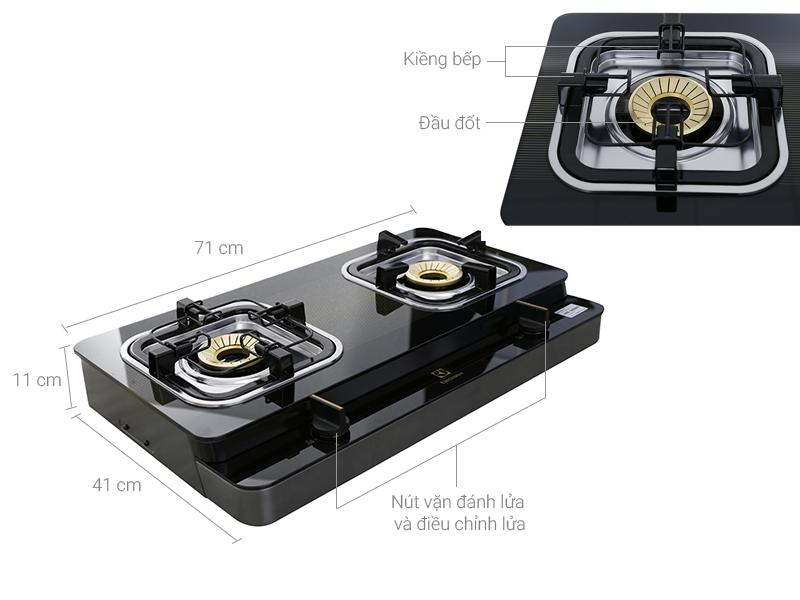 Bếp ga đôi Electrolux ETG727GKR