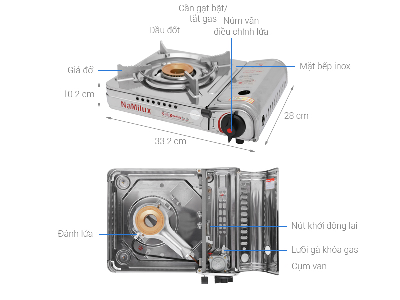 Bếp ga mini Namilux NH-054AS