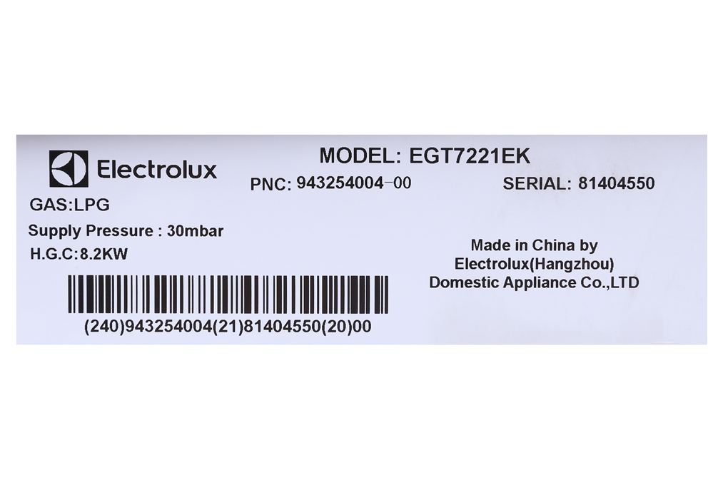 Bán bếp ga âm Electrolux EGT7221EK