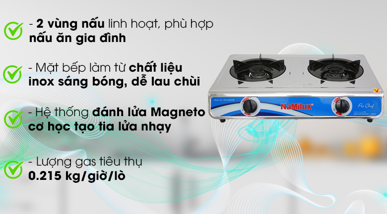 Bếp gas Namilux NH-566ASM