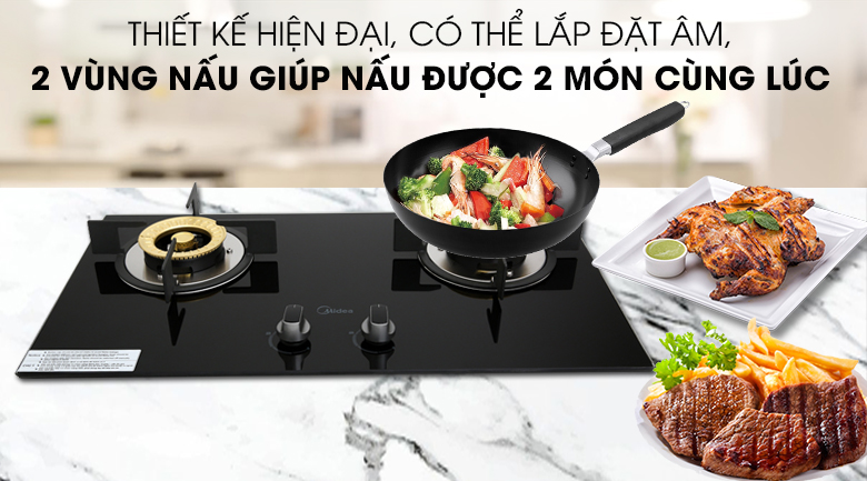 Bếp ga âm Midea MQ7208-G