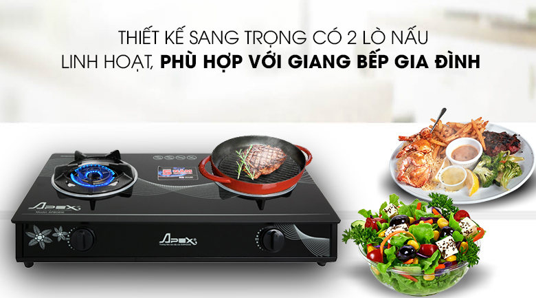 Bếp ga đôi Apex APB0816 - 3
