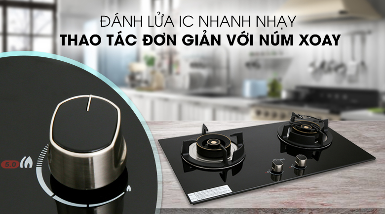 Bếp ga âm Midea MQ7630-G