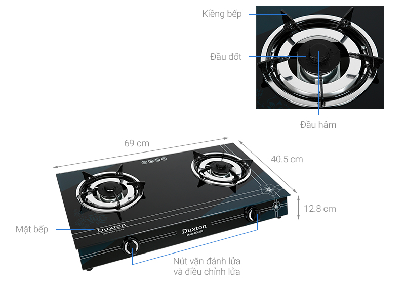 Bếp ga đôi Duxton DG-368