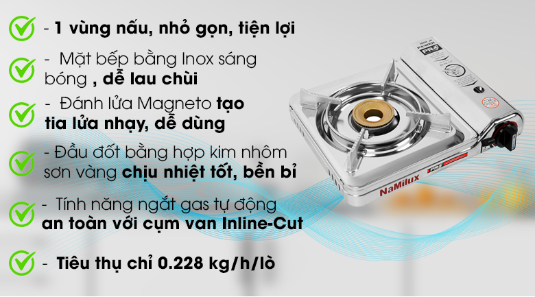 Bếp ga mini Namilux NH-P3031AS - 2