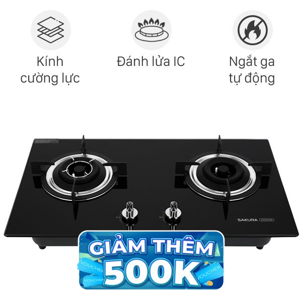 Bếp ga âm Sakura SG-2525GB