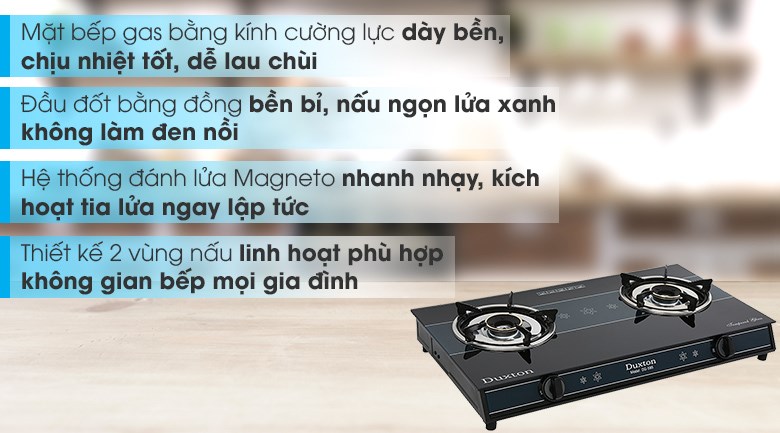 Bếp ga đôi Duxton DG-595