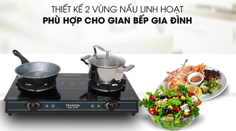Thiết kế đẹp - Bếp gas đôi Duxton DG-595 Thiết kế đẹp - Bếp gas đôi Duxton DG-595