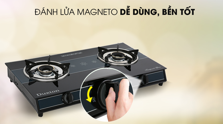 Dễ dùng - Bếp gas đôi Duxton DG-595 Dễ dùng - Bếp gas đôi Duxton DG-595
