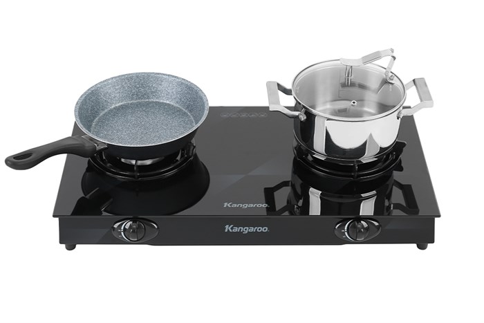 Bếp ga đôi Kangaroo KG8G1A Màu Đen