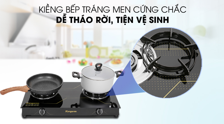 Bếp ga đôi Kangaroo KG516M
