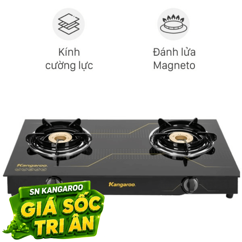 Bếp ga đôi Kangaroo KG516M