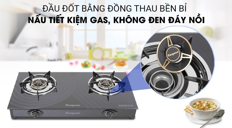 Bếp ga đôi Kangaroo KG519M